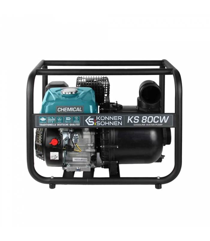 Motopompe spéciale eau de mer et produits chimiques 212cc 3 pouces 60000L/h Könner  Söhnen KS 80CW - Image 1