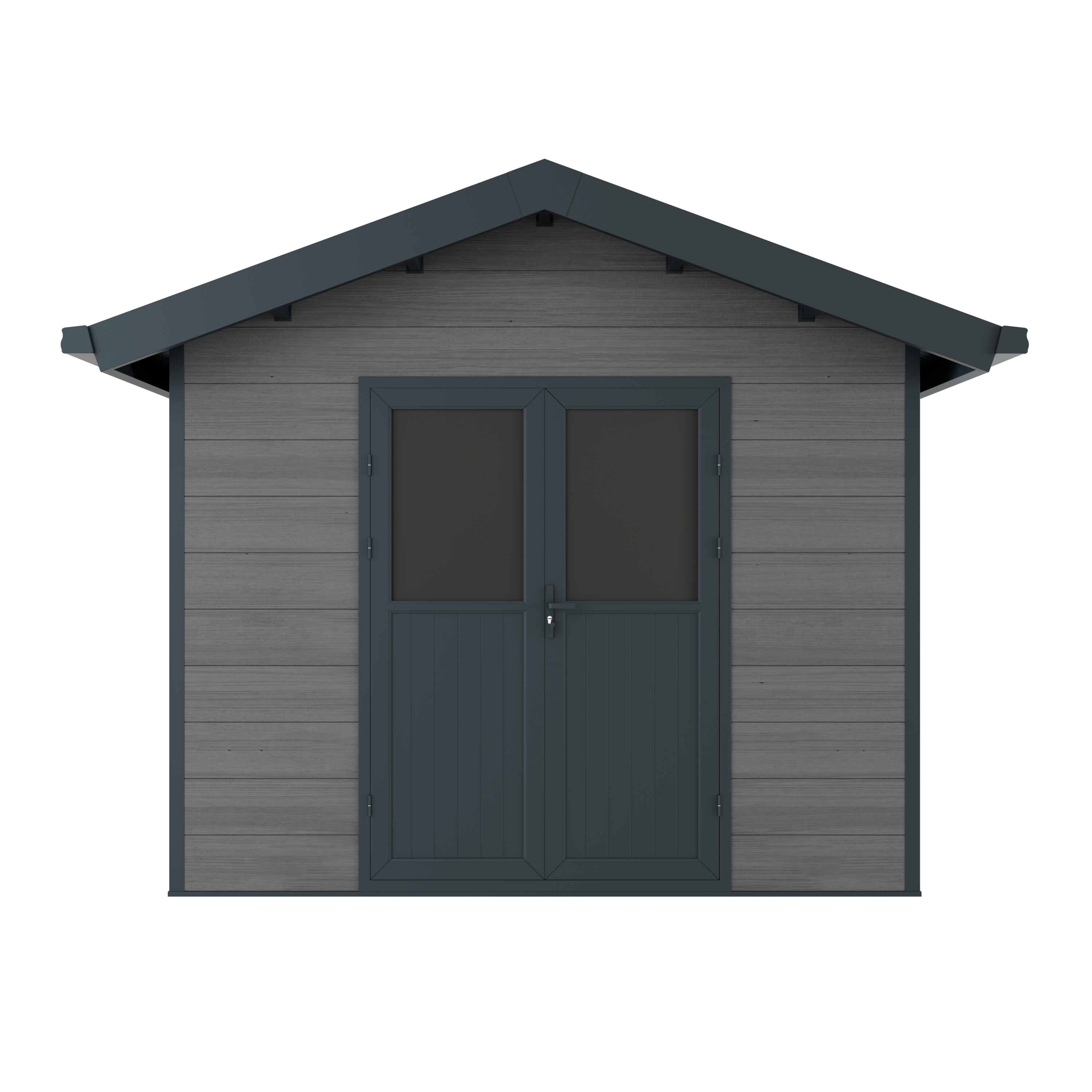 Abri de Jardin Composite ISORA - 9m2 Gris - Cabane Atelier / Abri Velo - Image 4