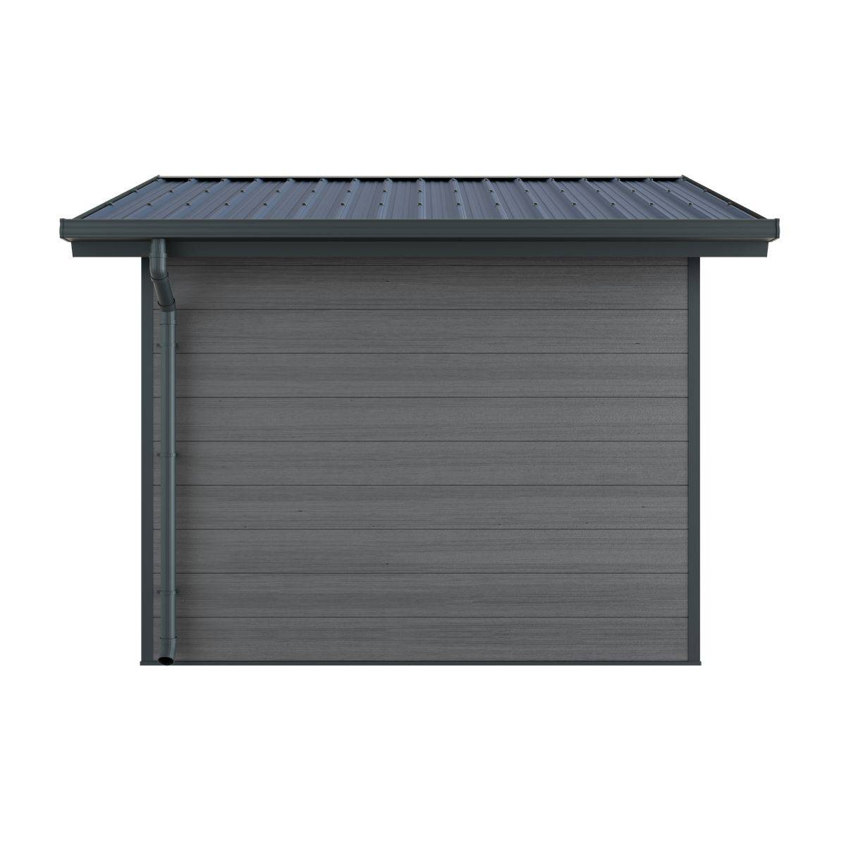 Direct Abris - Abri de Jardin Composite ISORA - 9m2 Gris - Cabane Atelier / Abri Velo - Image 5