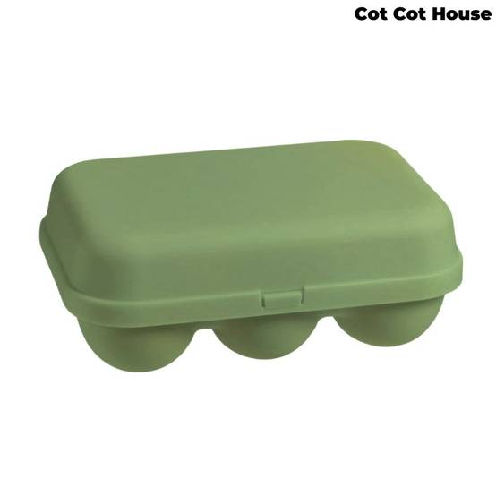 Boîte à œufs plastique écologique réutilisable x6 oeufs - vert - Cot Cot House