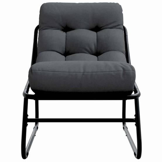 Mobilier de jardin avec coussin Noir 60,5 x 81 x 71 cm (2 pcs) - PANGIVO - Image 6