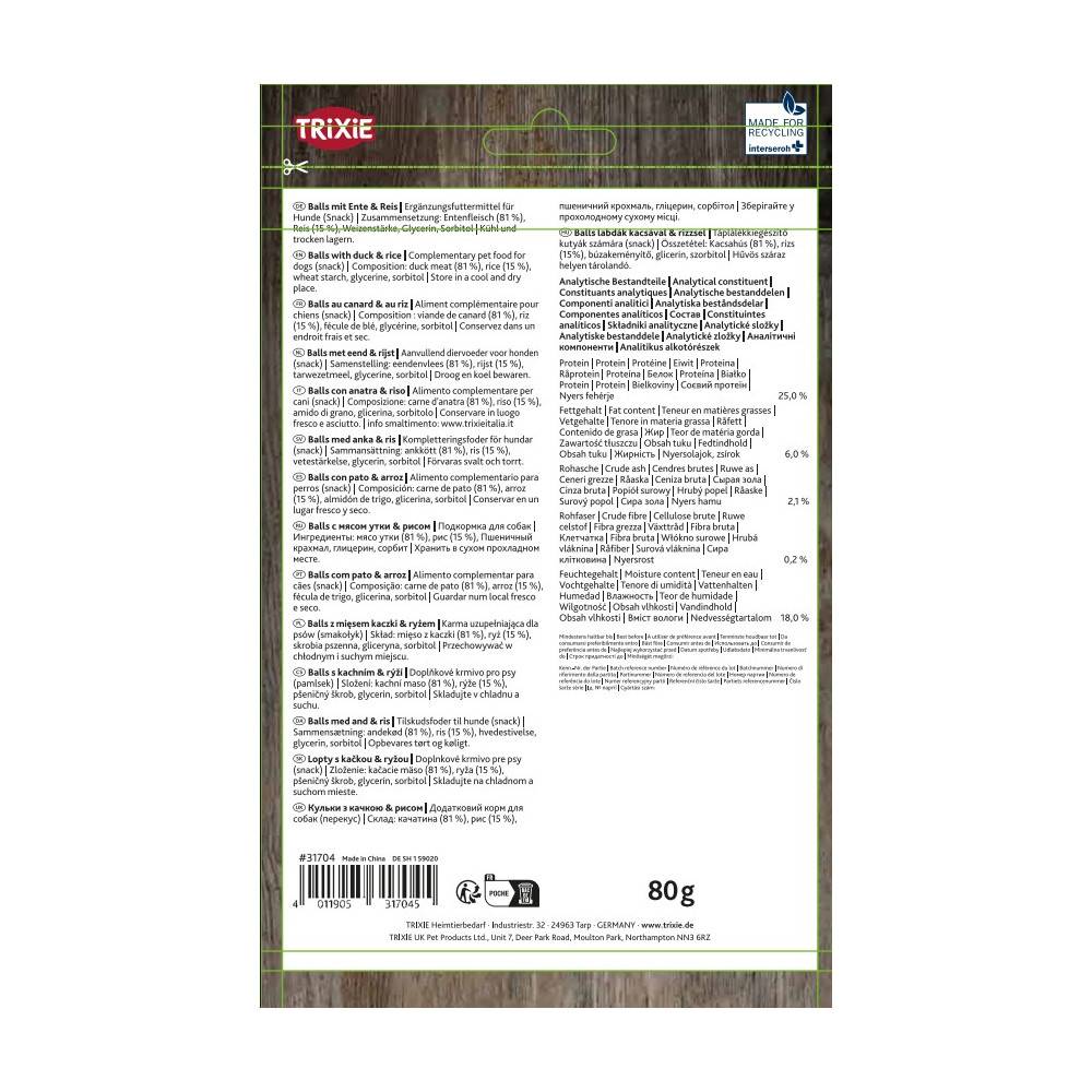 Trixie - Friandise au canard et au riz pour chien 80 g - Image 4