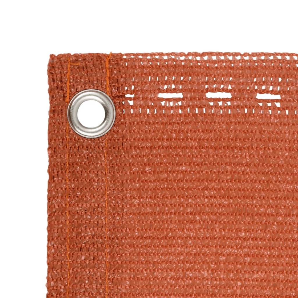 Helloshop26 - Écran de balcon brise pare vue protection confidentialité orange 120 x 400 cm PEHD - Image 3