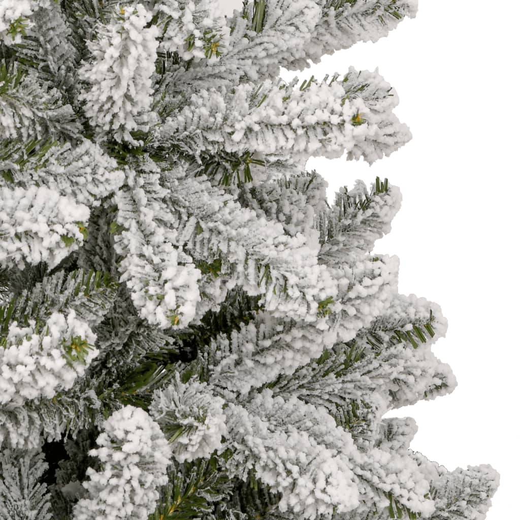 ComfortXL - Sapin de Noël artificiel floqué PVC installation facile pour intérieur Blanc 210 cm – ComfortXL Outdoor Living - Image 6