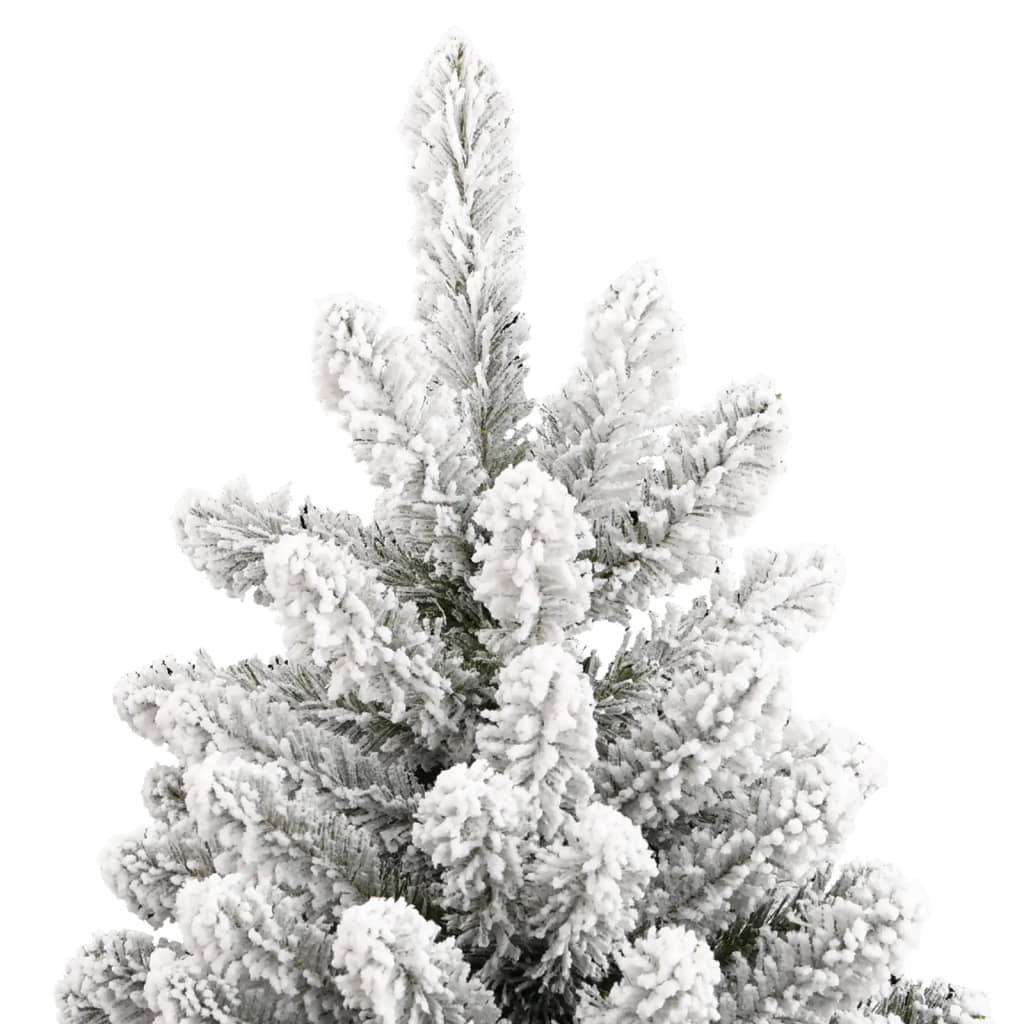 ComfortXL - Sapin de Noël artificiel floqué PVC installation facile pour intérieur Blanc 210 cm – ComfortXL Outdoor Living - Image 4