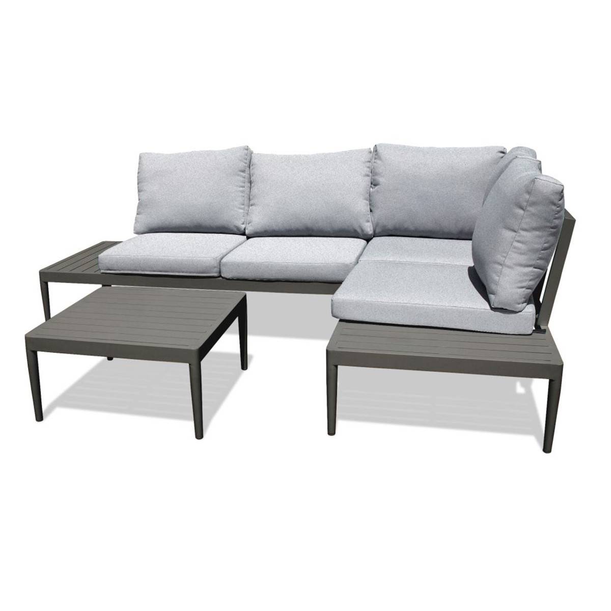 Dcb Garden - Salon de Jardin 4 Places "Ankara" 150cm Noir - Image 1