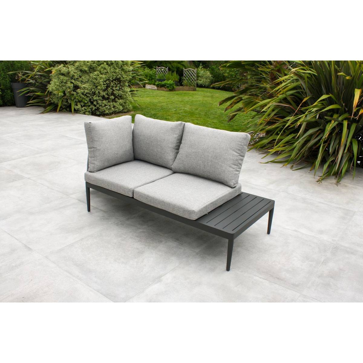 Dcb Garden - Salon de Jardin 4 Places "Ankara" 150cm Noir - Image 2
