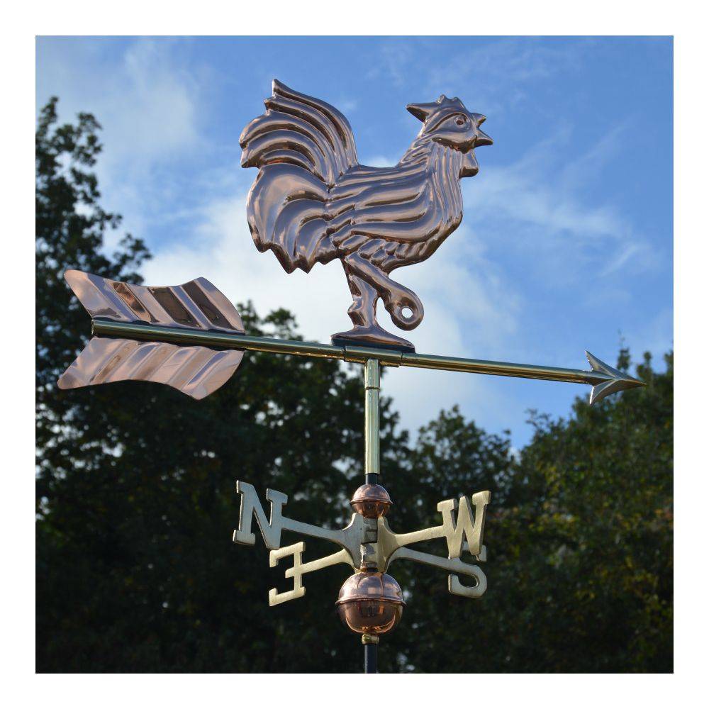 Good Directions - Girouette en cuivre Coq chantant - Image 2