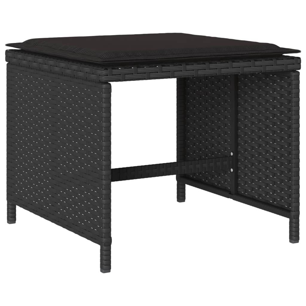 ComfortXL - Table et Chaises de Jardin Cube 8 Places, Rangement Optimisé, Résine et Coussins Noirs – ComfortXL Outdoor Living - Image 6