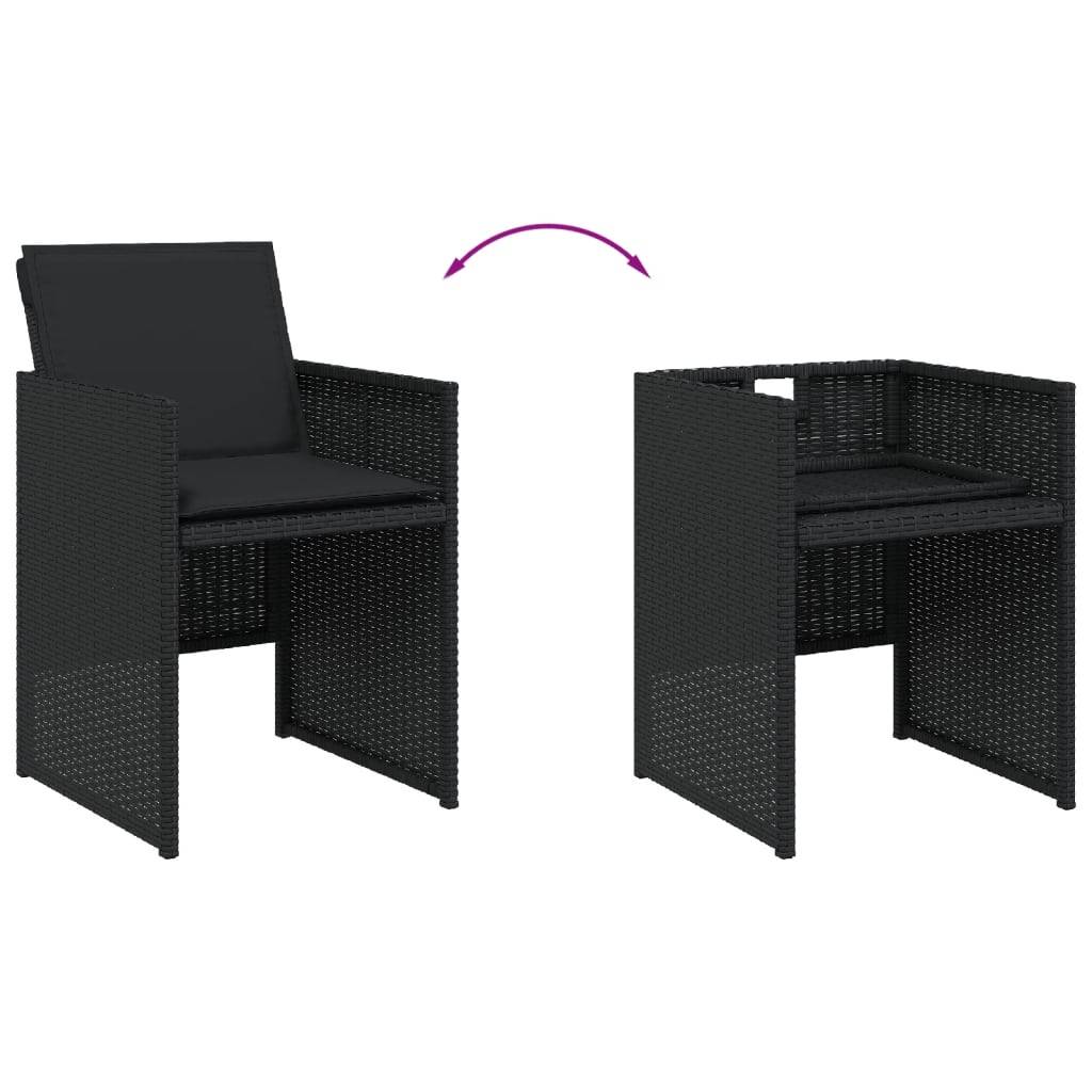 ComfortXL - Table et Chaises de Jardin Cube 8 Places, Rangement Optimisé, Résine et Coussins Noirs – ComfortXL Outdoor Living - Image 7