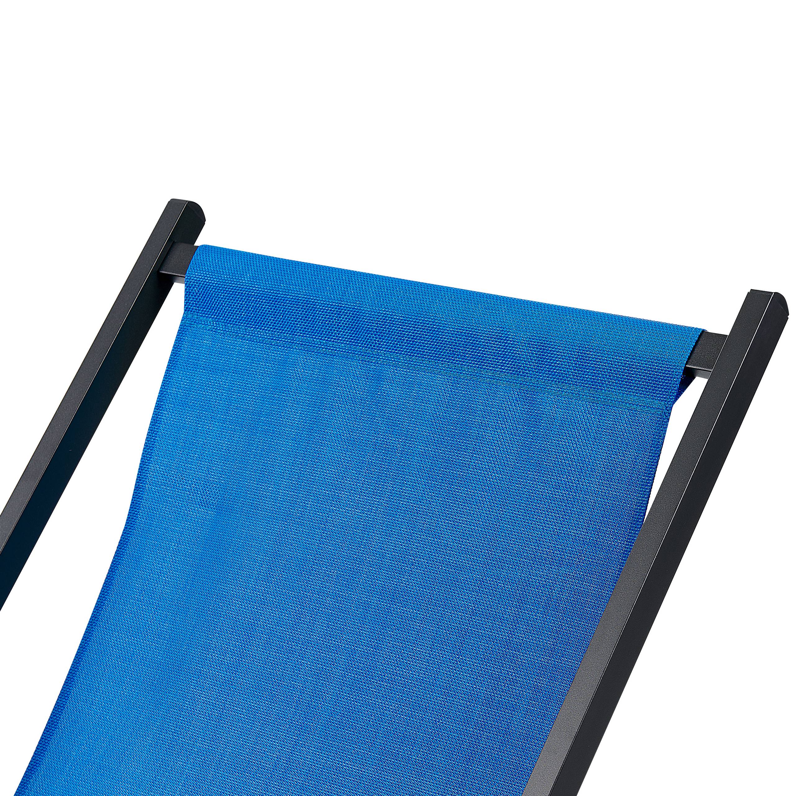 Beliani - Chaise longue Aluminium Bleu LOCRI II - Beliani - Image 7