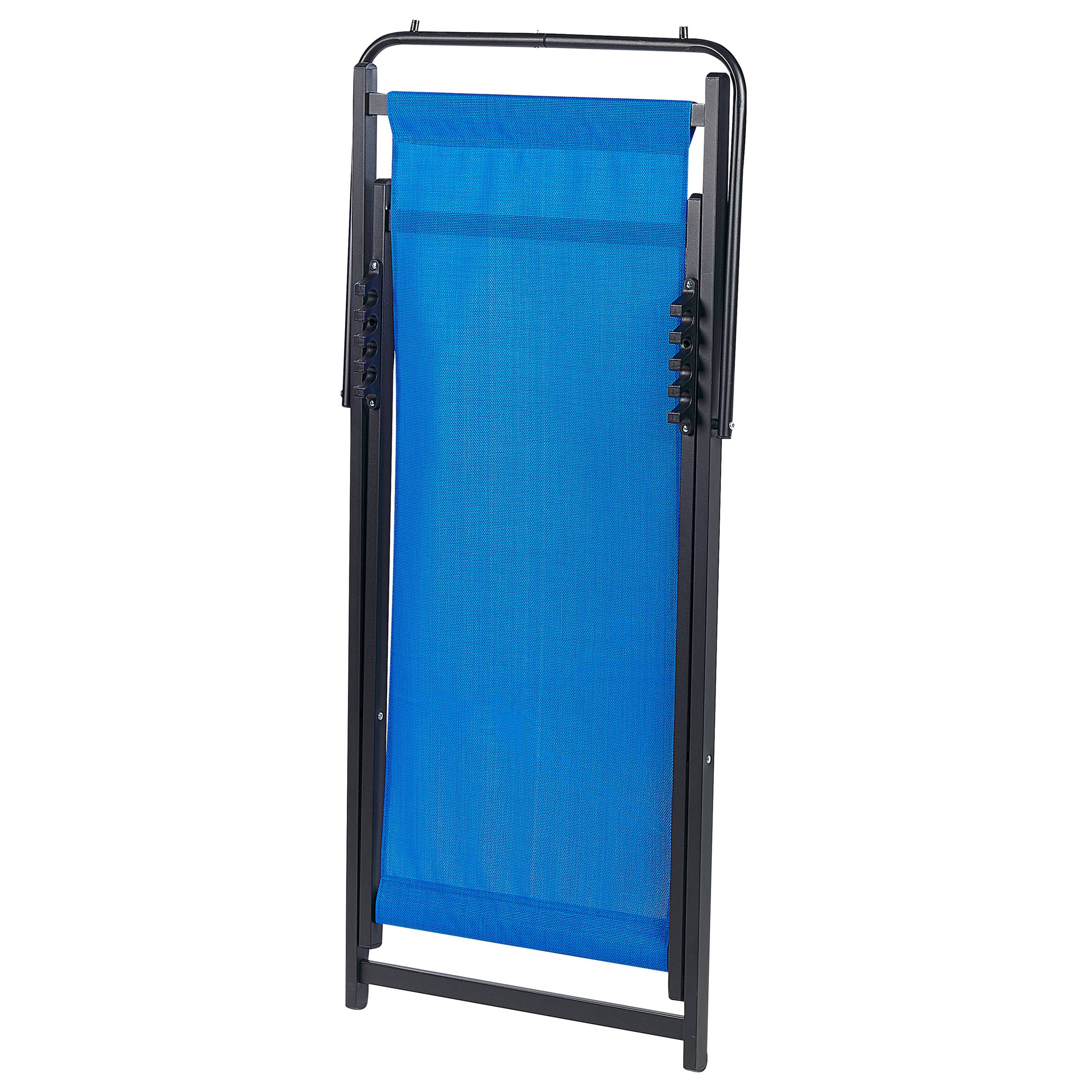 Beliani - Chaise longue Aluminium Bleu LOCRI II - Beliani - Image 6