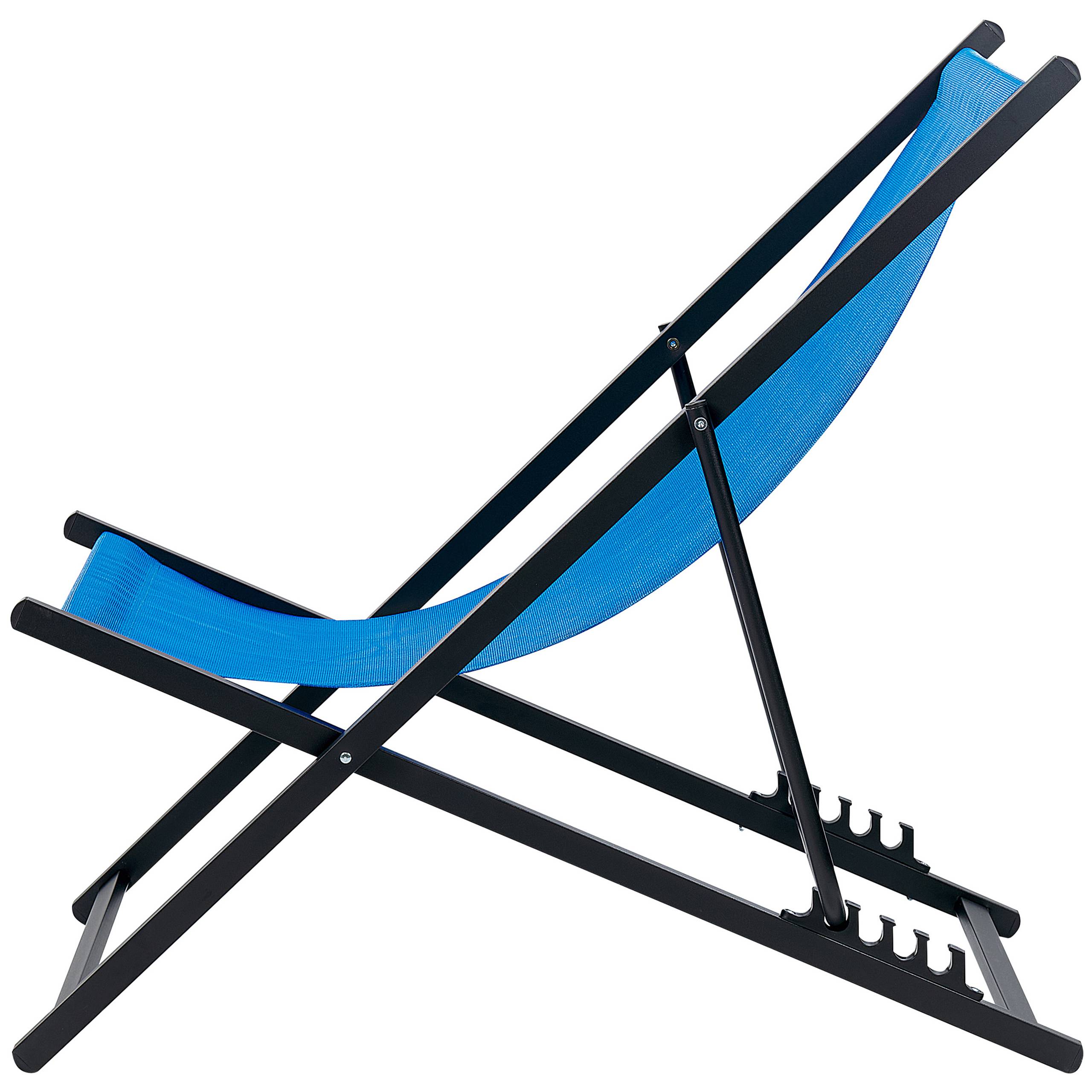 Beliani - Chaise longue Aluminium Bleu LOCRI II - Beliani - Image 5