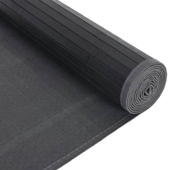 Tapis de Passage en Bambou Design Contemporain pour Bureau ou Couloir Gris 80x300 cm – ComfortXL Outdoor Living - Image 5