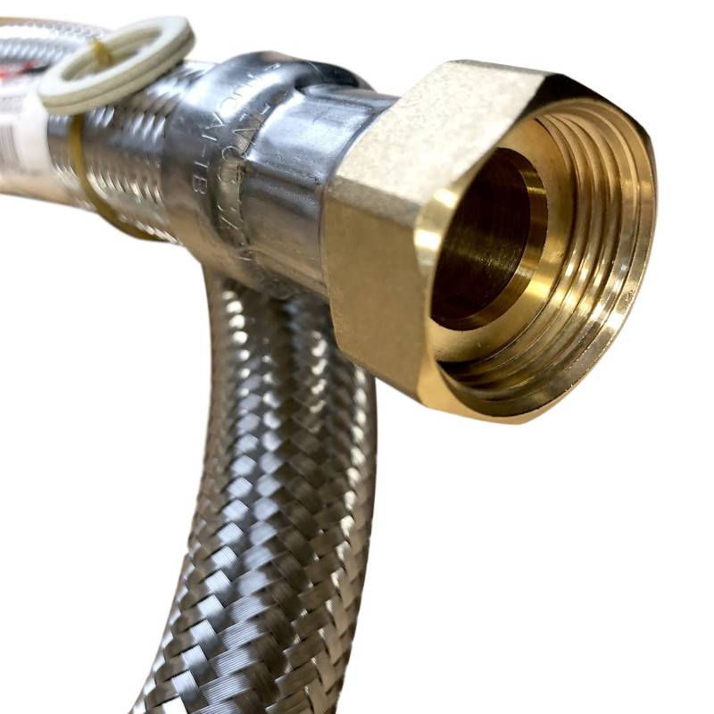 Flexible droit Ø24mm raccordement Femelle - Femelle 1'' Longueur 100cm - Image 2
