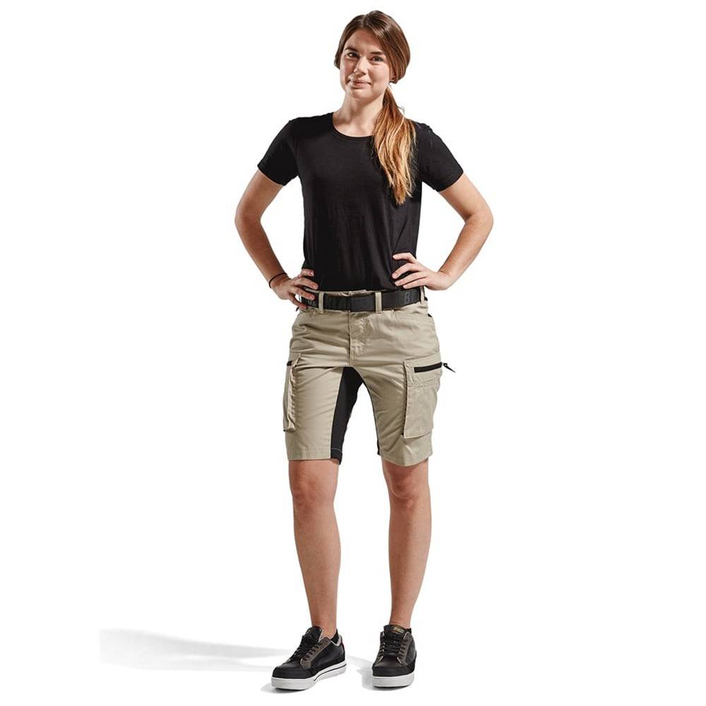 Short de travail femme Blaklader services stretch Beige / Noir 44 - Image 4