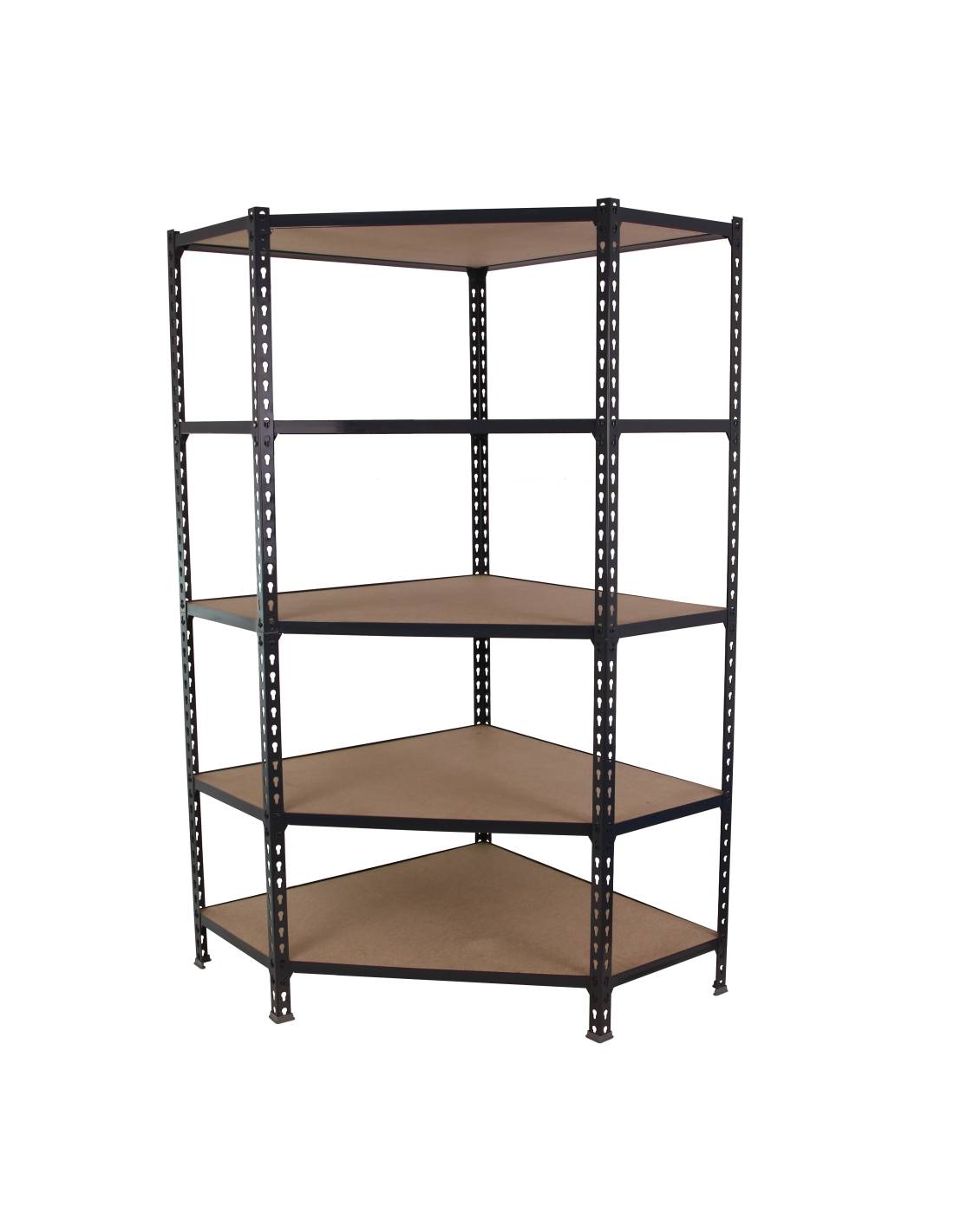 Etagère Légère Sans Vis Maderclick Corner 5/300 1800 Antracite/bois Antracite/bois 1800x900x300 - Simonrack