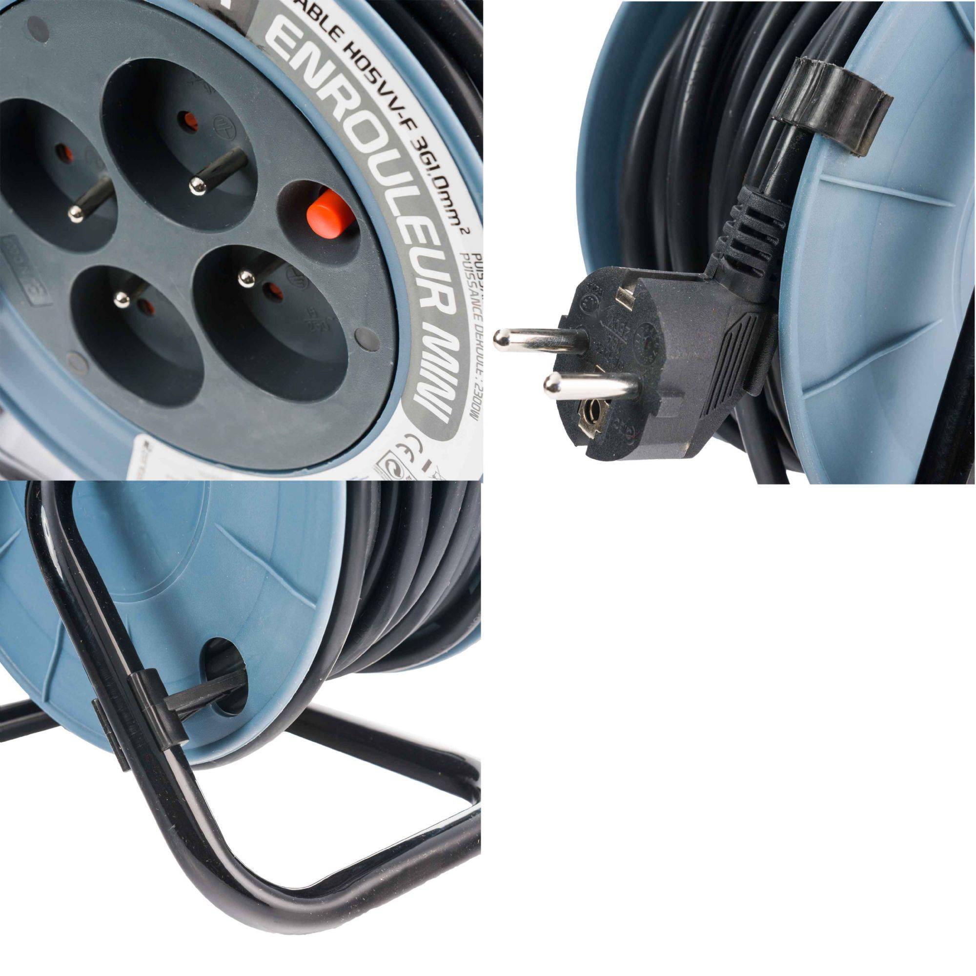 Zenitech - Enrouleur électrique 15 mètres 3x1mm - Image 3
