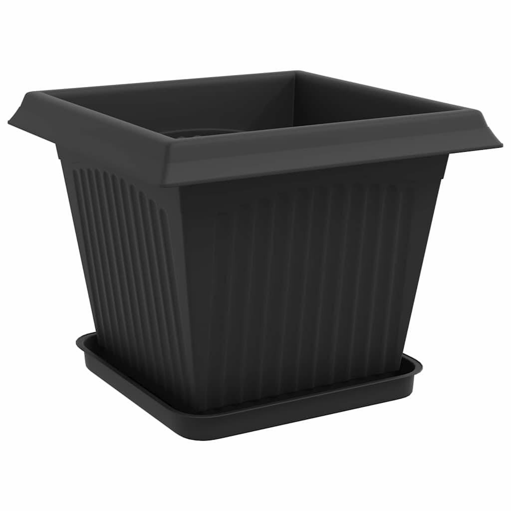 Vidaxl - Pots de plantes 24 pc Noir Plastique vidaXL 3403315 - Image 6