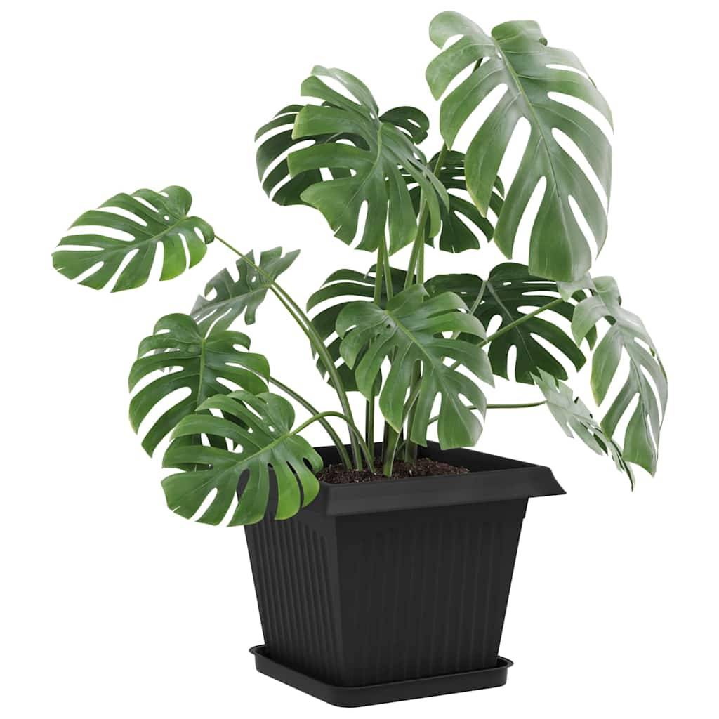 Vidaxl - Pots de plantes 24 pc Noir Plastique vidaXL 3403315 - Image 4
