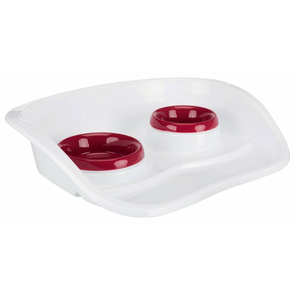 animallparadise - Plateau repas 0.25 et 0.3 litre pour chats ou petit chiens couleur aléatoire - Image 1