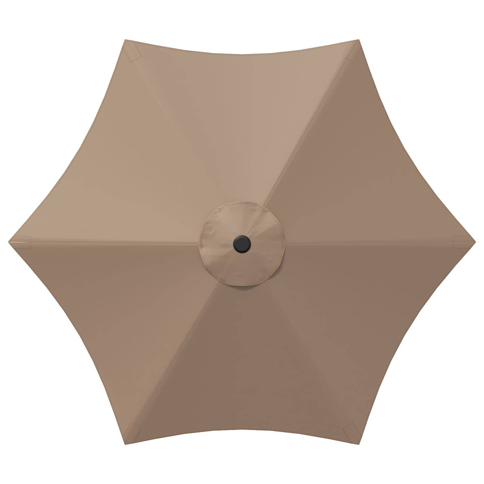 Parasol polyester taupe 226 x 226 x 228 cm - PANGIVO - Image 5