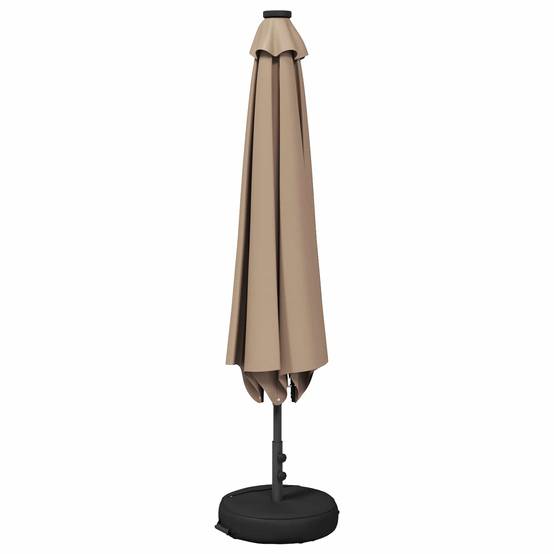 Parasol polyester taupe 226 x 226 x 228 cm - PANGIVO - Image 3