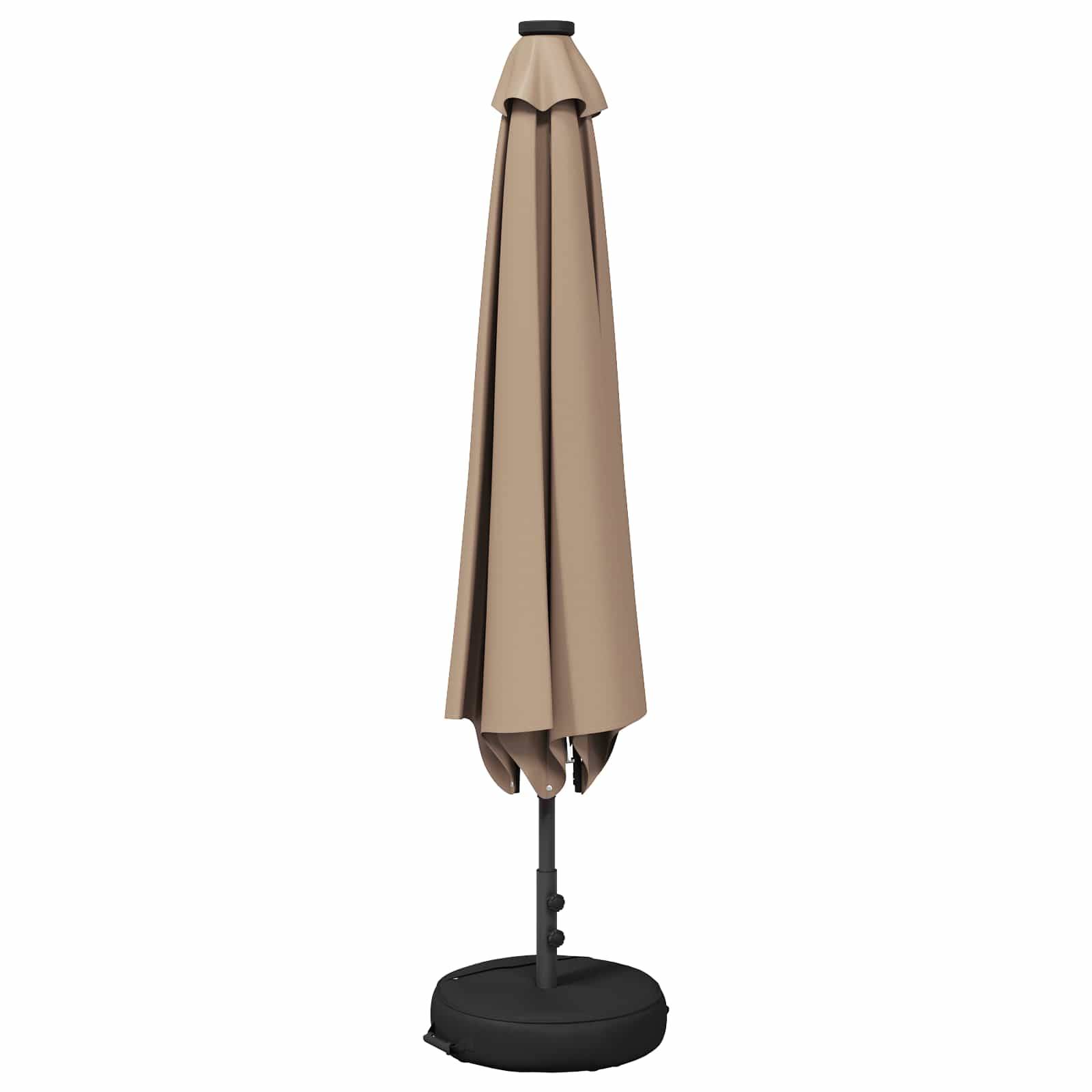 Parasol polyester taupe 226 x 226 x 228 cm - PANGIVO - Image 3