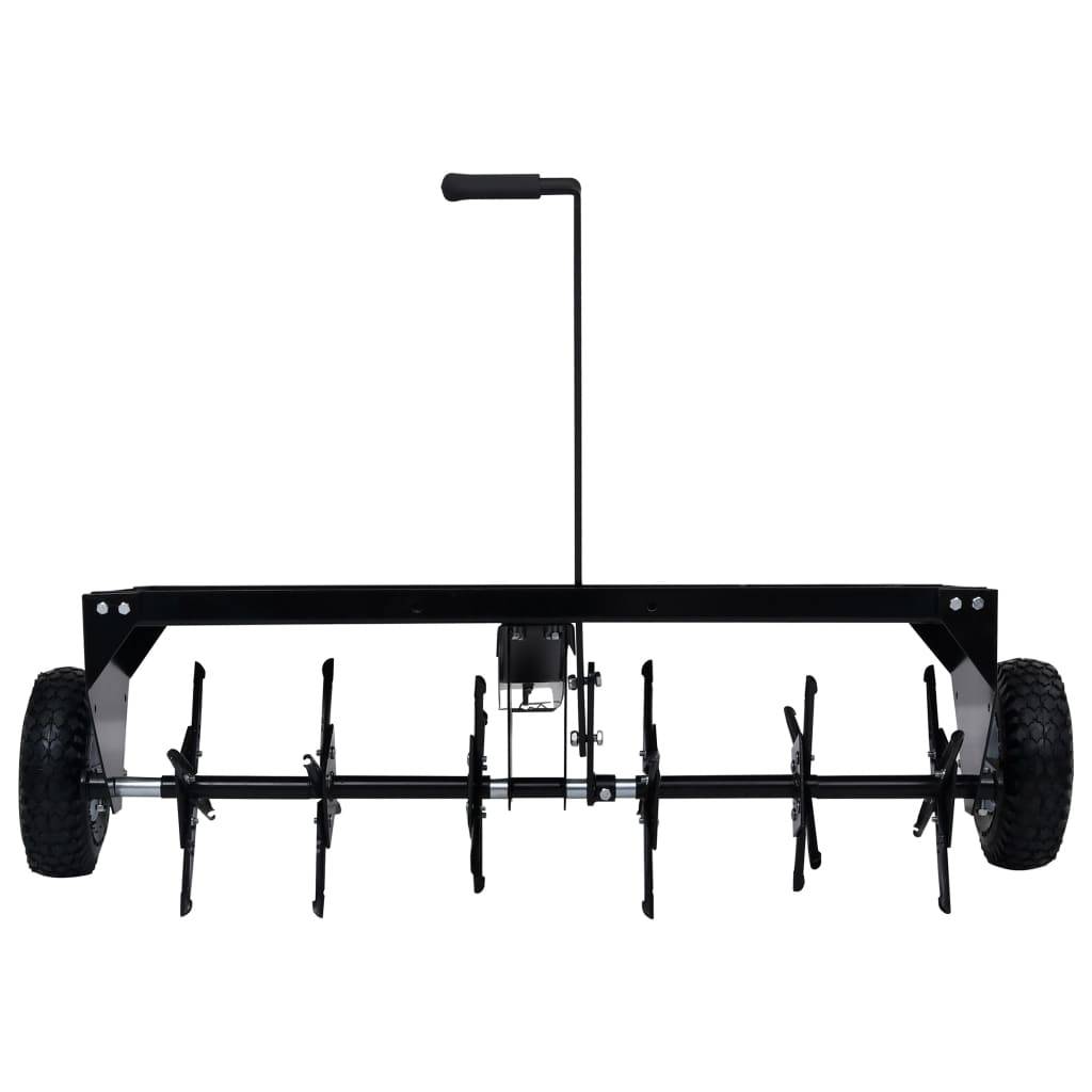 PANGIVO - Aérateur de pelouse acier noir 102 cm - PANGIVO - Image 3