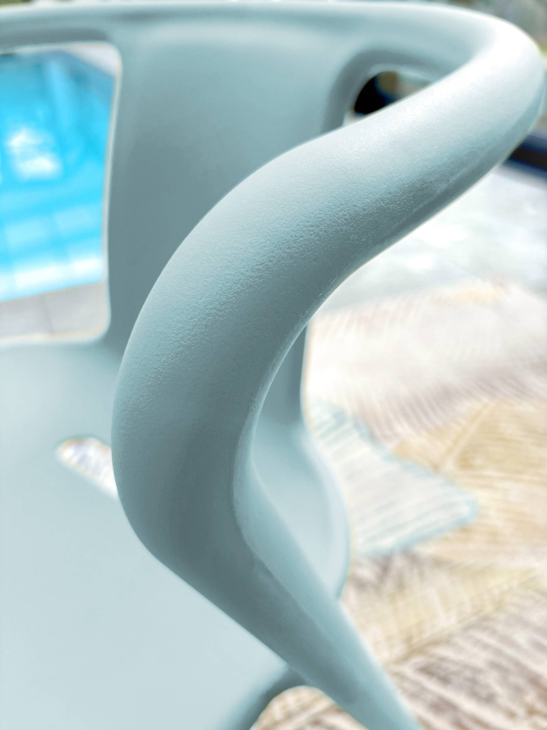 Fauteuil de jardin empilable en Polypropylène - Bleu azur - DIEGO - Image 3