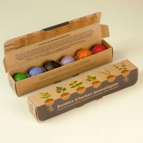 Pack de graines en bombe de 6 herbes aromatiques - Image 5