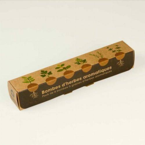 Pack de graines en bombe de 6 herbes aromatiques - Image 2