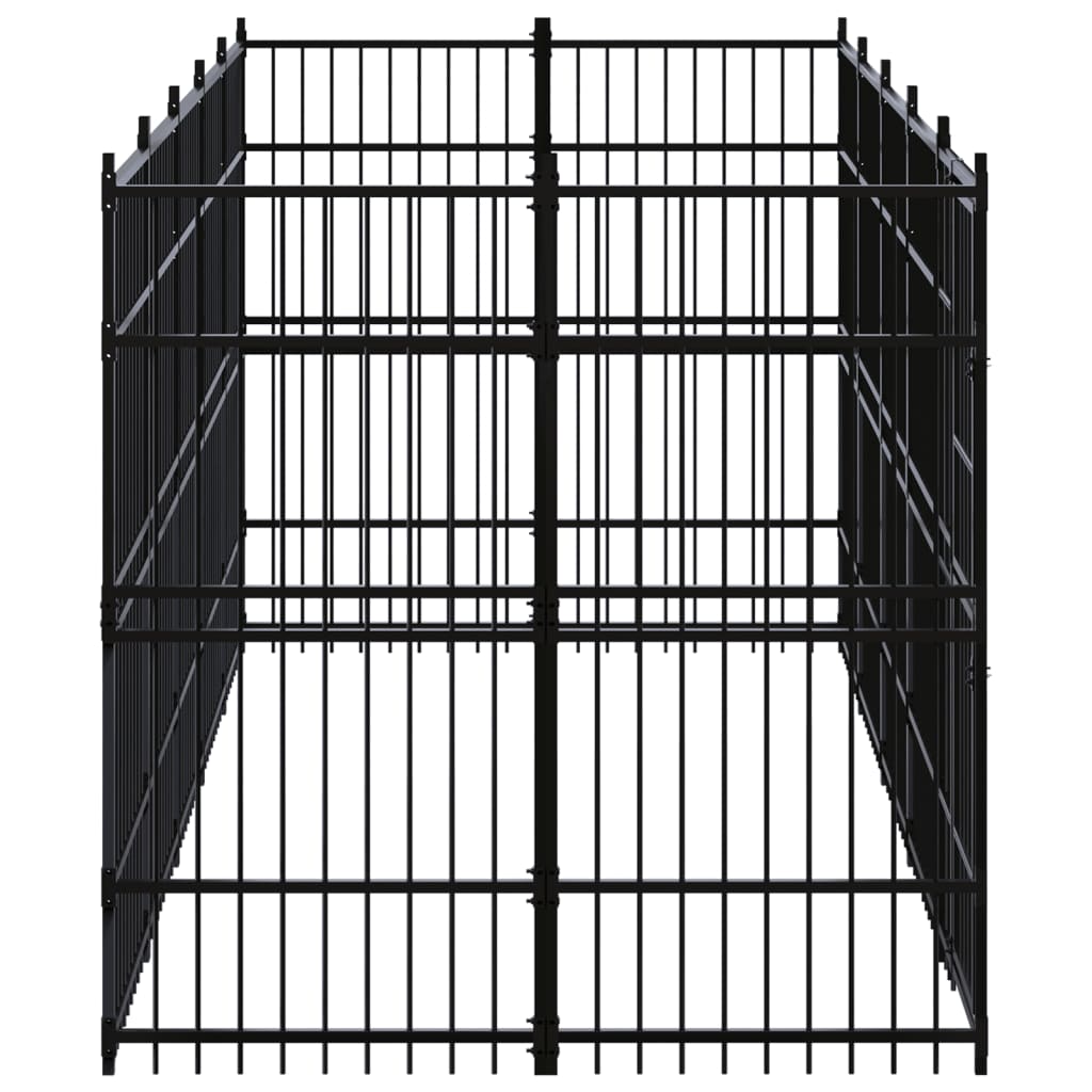 Vidaxl - Chenil d'extérieur pour chiens Acier 9,22 m² vidaXL 3097959 - Image 3