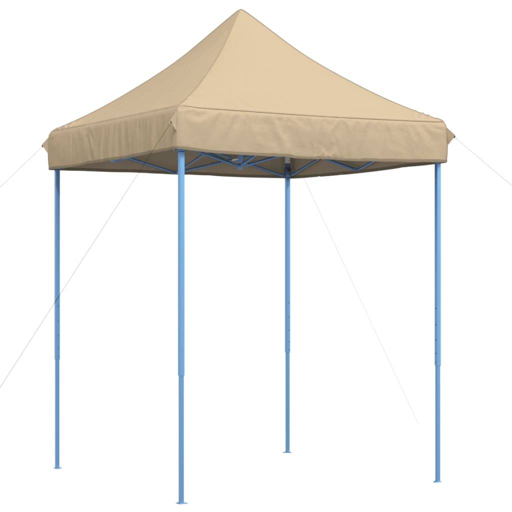Barnum Pliant 2x2 m Acier Tente de Stand Pop-Up pour Marché et Plage Beige – ComfortXL Outdoor Living - Image 2