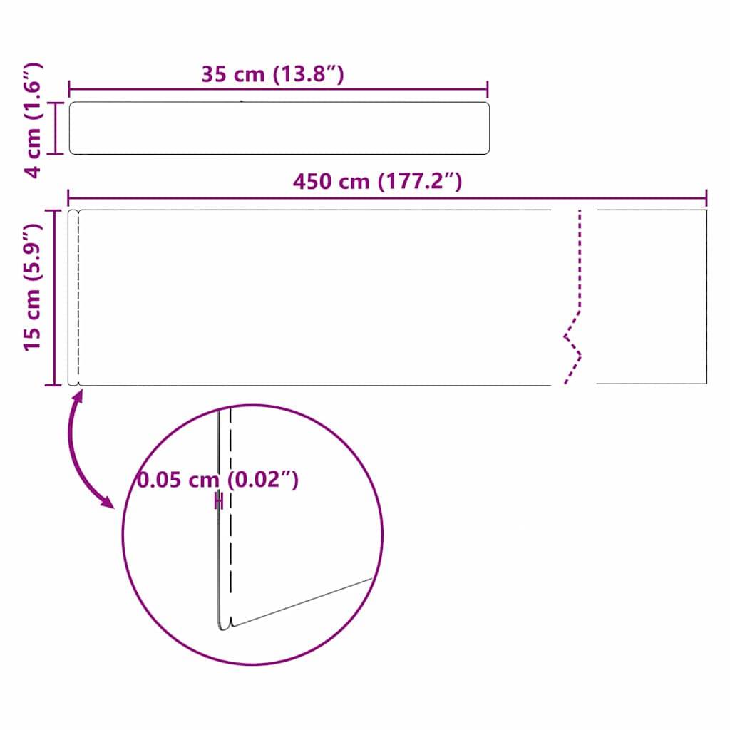 Bordure de jardin 4 pcs acier galvanisé pour aménagement flexible 450x15cm argenté - ComfortXL Outdoor Living - Image 10