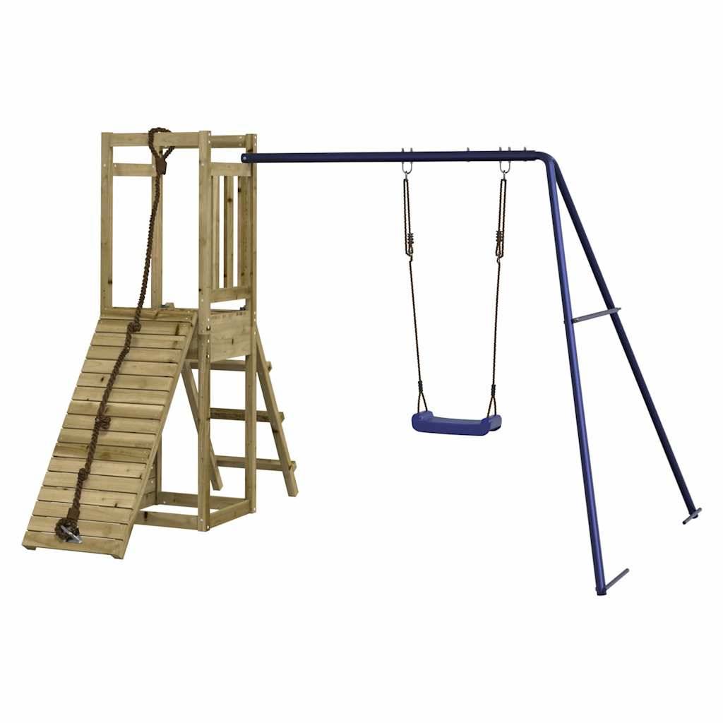 Aire de jeux d'extérieur - Jeu Plein air enfant bois de pin imprégné-JU1660 - Image 7