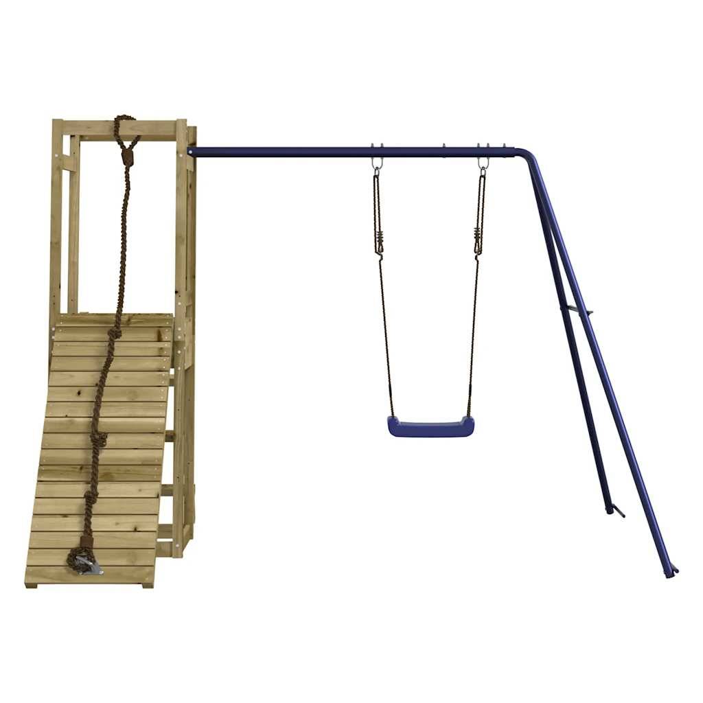 Aire de jeux d'extérieur - Jeu Plein air enfant bois de pin imprégné-JU1660 - Image 3