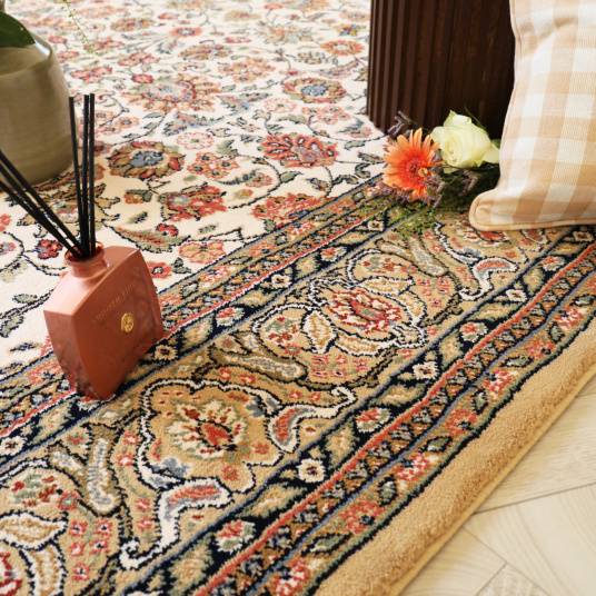 Decoweb - Tapis traditionnel floral - Mamie in love - Corail doux - 200 x 290 cm - Decoweb - Image 3