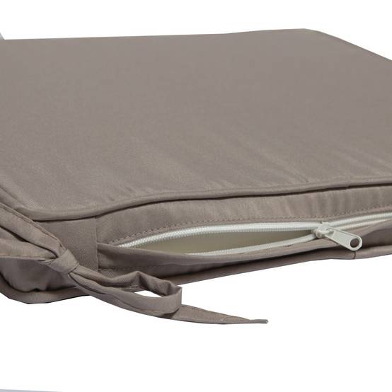 Coussin taupe pour chaises et fauteuils pliants - TECK'Attitude - Image 3