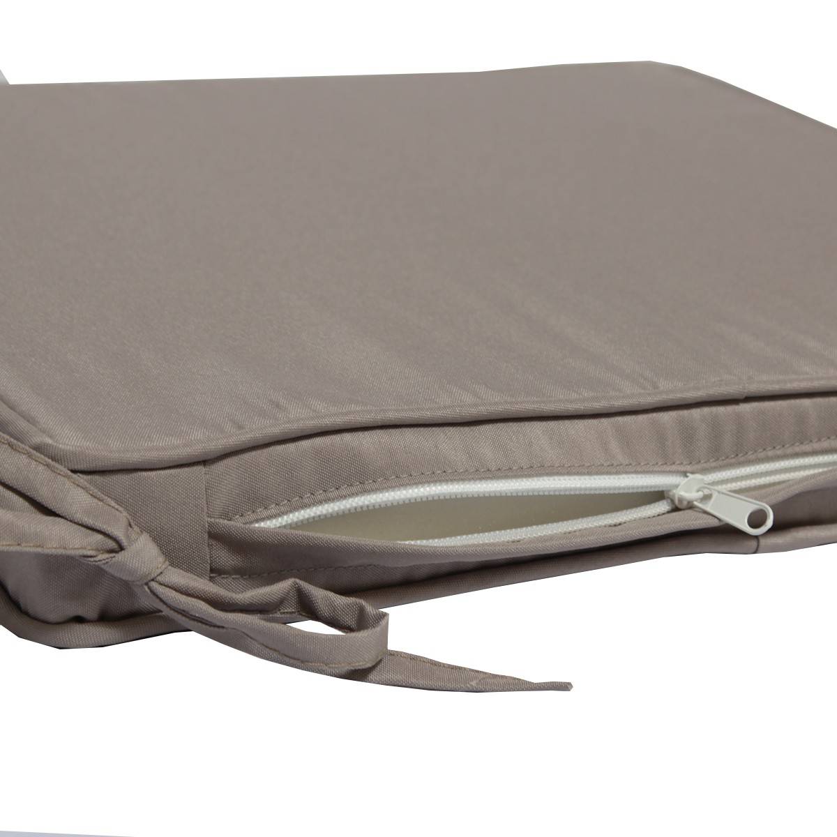 Coussin taupe pour chaises et fauteuils pliants - TECK'Attitude - Image 3