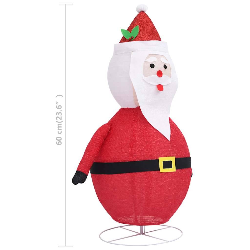 Vidaxl - Décoration de Noël Figurine Père Noël LED Tissu de luxe 60 cm vidaXL 328497 - Image 3