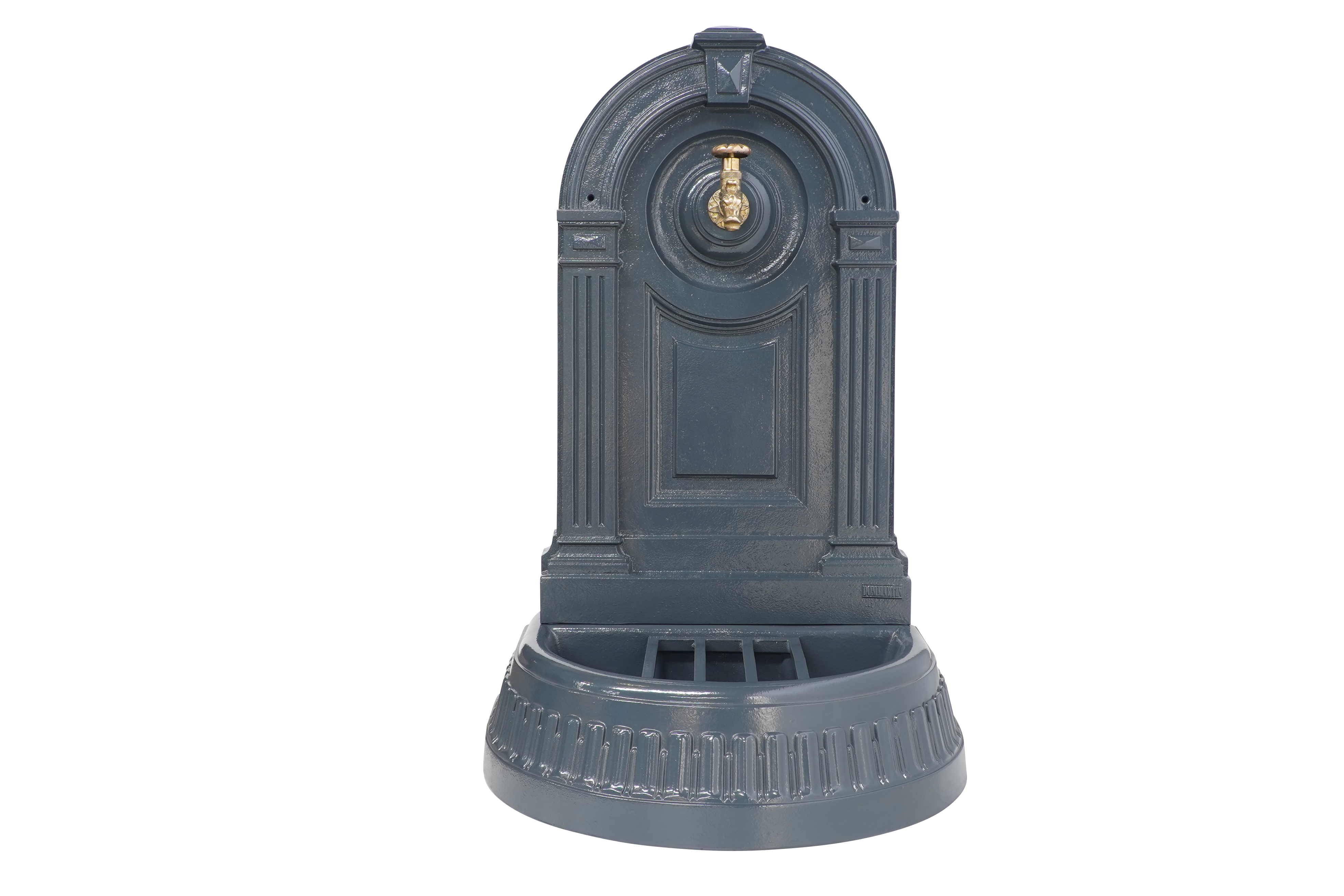 Fontaine empire gris 7016 avec robinet colvert Dommartin H. 98cm X L. 45cm - Image 1