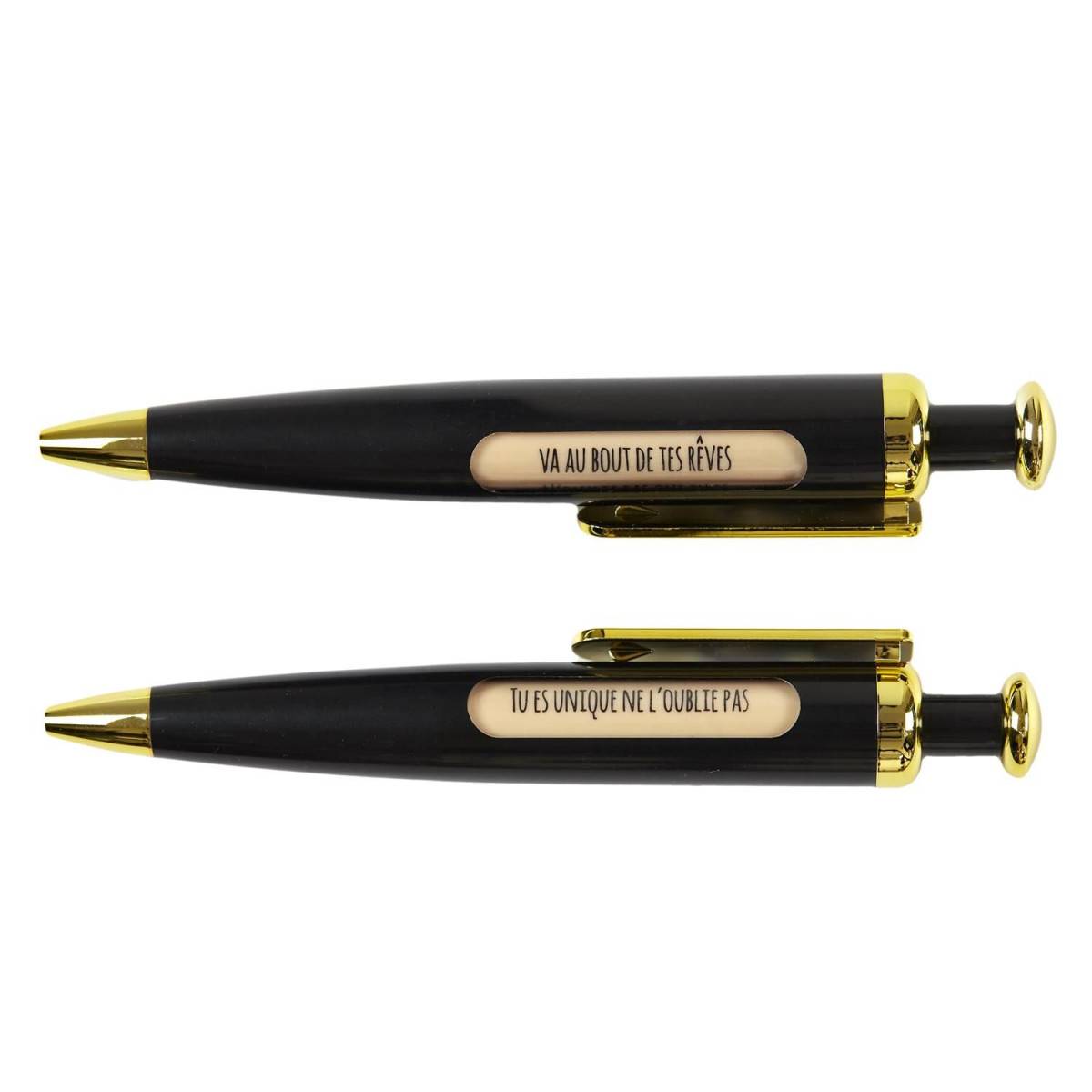 Mister Gadget - Stylo avec Message "Positif" 15cm Bleu - Image 1