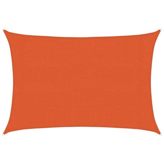 Voile d'ombrage PEHD orange 3 x 5 m 160 g/m² - PANGIVO - Image 1