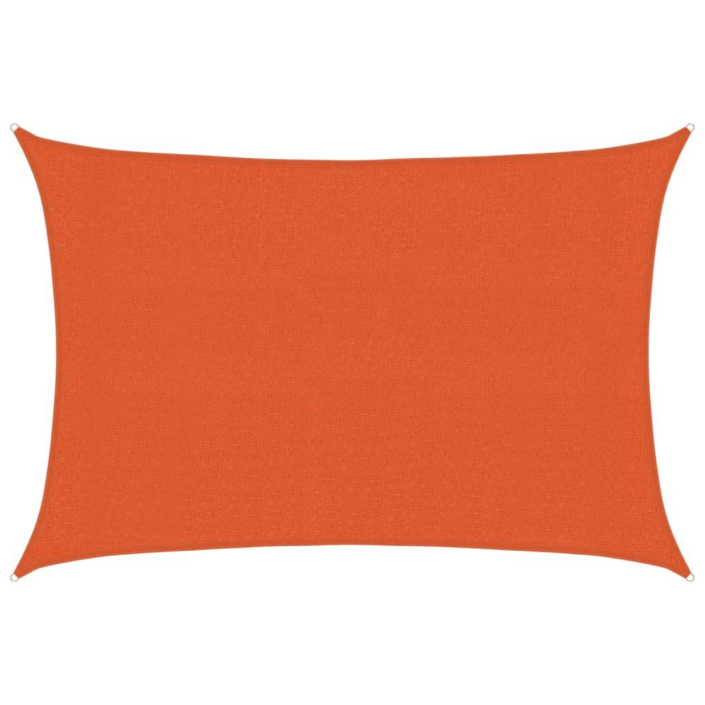 Voile d'ombrage PEHD orange 3 x 5 m 160 g/m² - PANGIVO