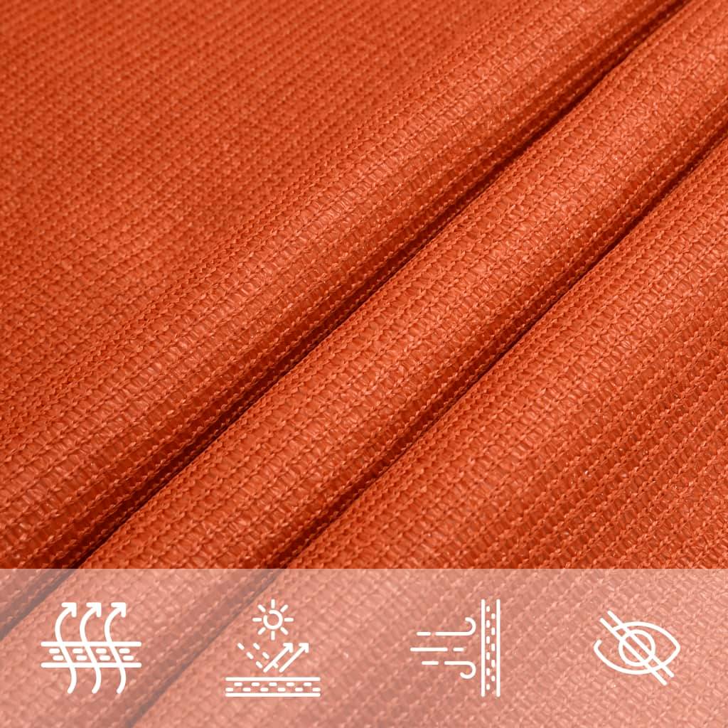 Voile d'ombrage PEHD orange 3 x 5 m 160 g/m² - PANGIVO - Image 5