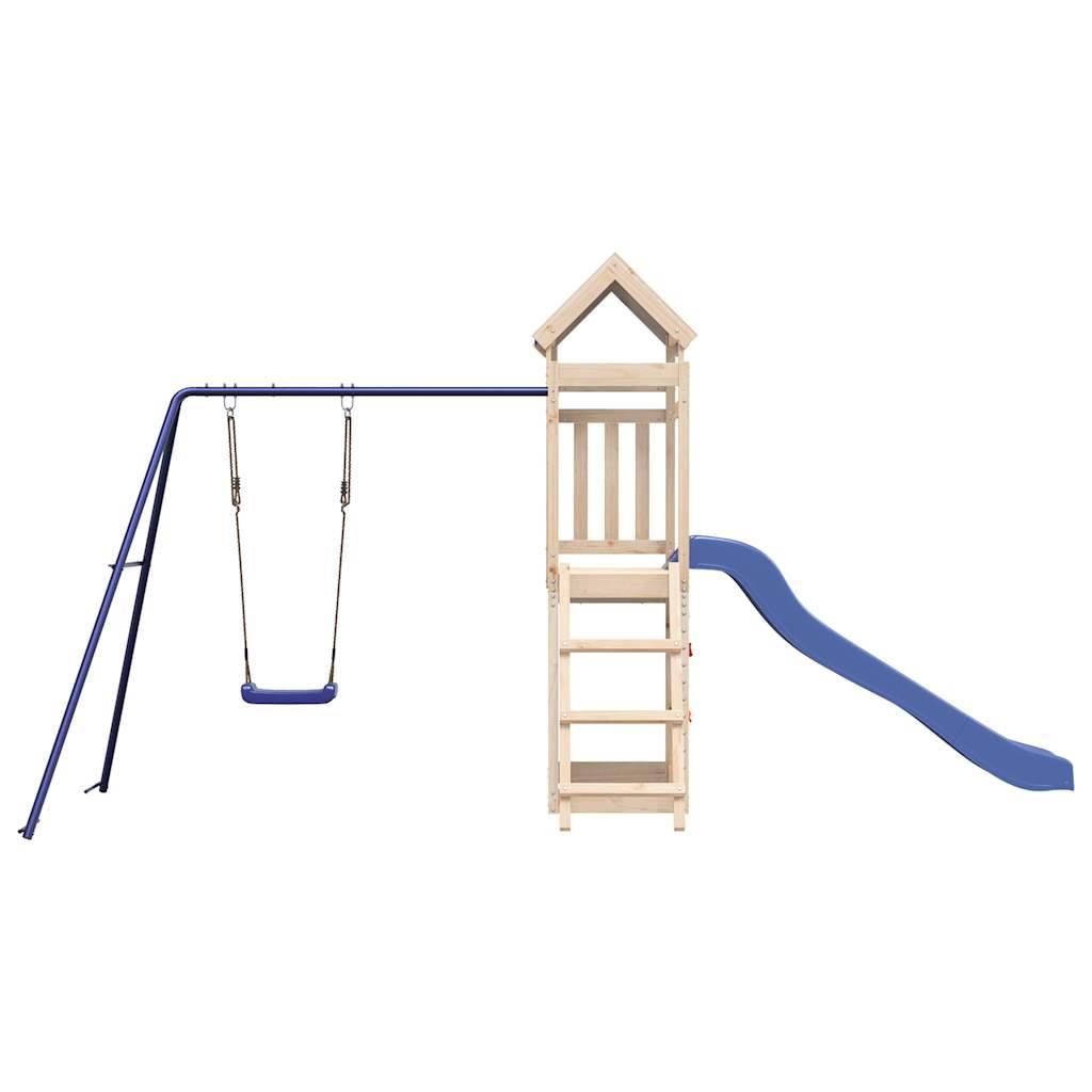 Aire de jeux d'extérieur - Jeu Plein air enfant bois de pin massif-JU1659 - Image 3