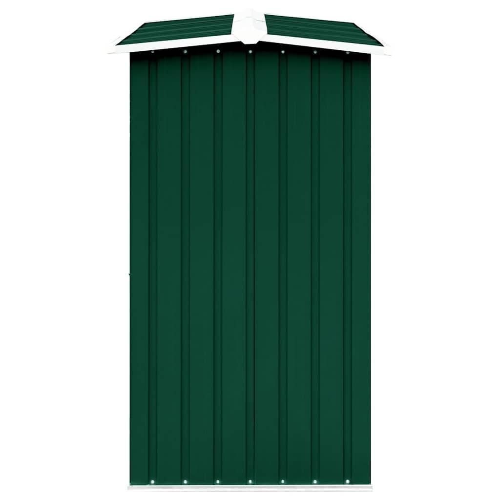 Abri de Stockage Bois XXL Acier Galvanisé pour Jardin 330x92x153 cm Vert - ComfortXL Outdoor Living - Image 4