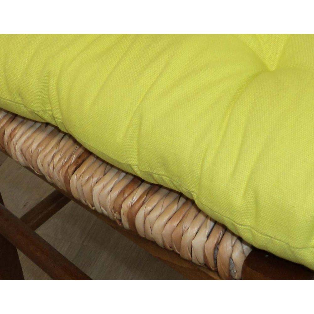 Jardindeco - Galette de chaise en coton uni 40 cm 8 points (Lot de 2) - Image 2
