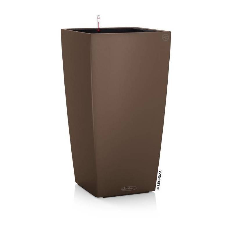 Lechuza - Pot De Fleur Lechuza Cubico Color 40 - Kit Complet, Muscade - Image 1